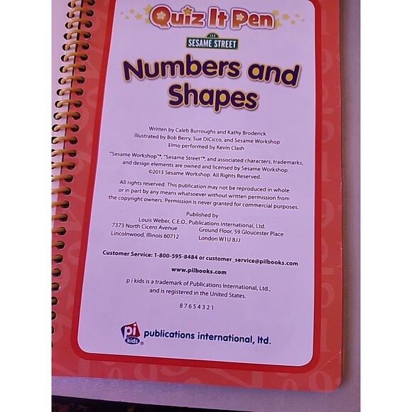 Quiz It Pen & Book : PlaySchool Book Sesame Street Numbers And Shapes The Count - Picture 3 of 12